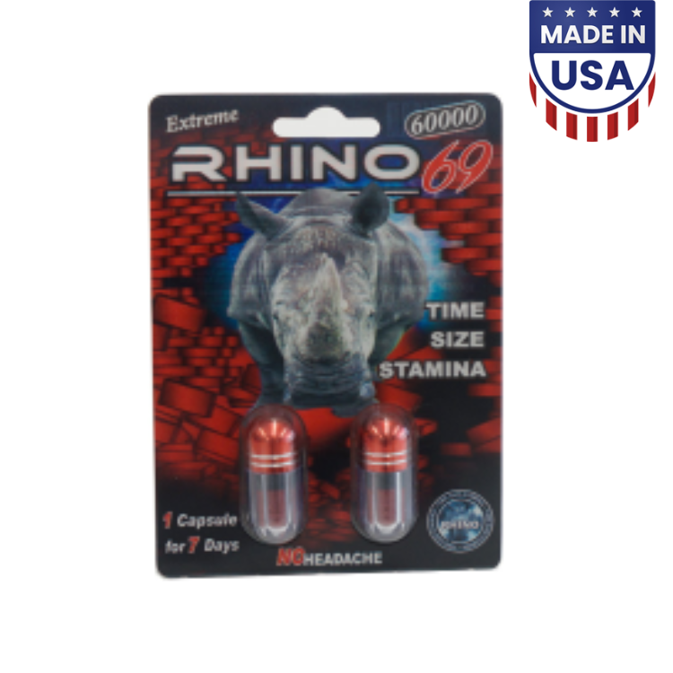 Rhino 6969 Extreme 60000 Double 40 Pills Box