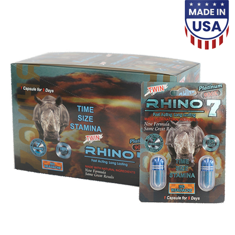 Rhino 777 Platinum 900K Double 40 Pills Box